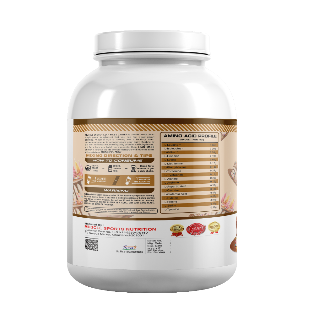 Muscle Energy Lean Mass Gainer 2750gm - Image 3